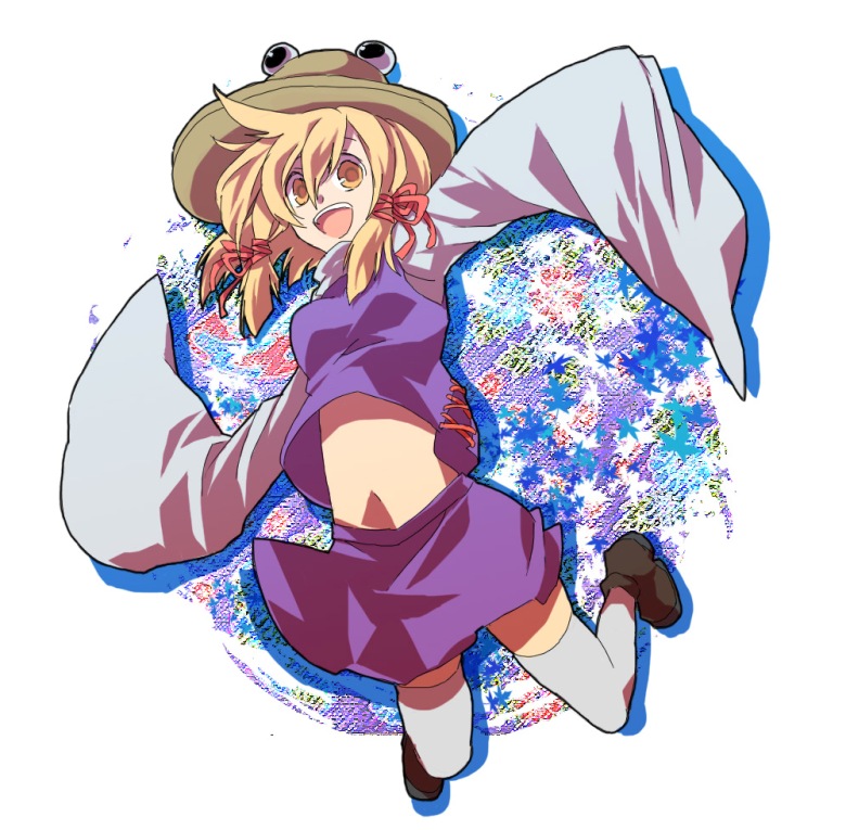 moriya suwako and pyonta (touhou) drawn by hashiko_(pecopom)