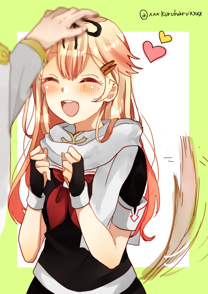 admiral, yuudachi, and yuudachi kai ni (kantai collection) drawn by haruta_(haru_chi)