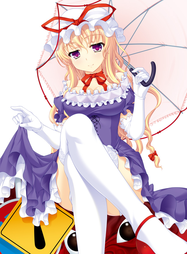 yakumo yukari (touhou) drawn by katagiri_chisato