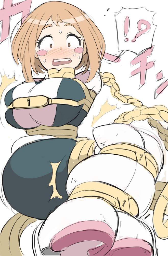 uraraka ochaco (boku no hero academia) drawn by rebake