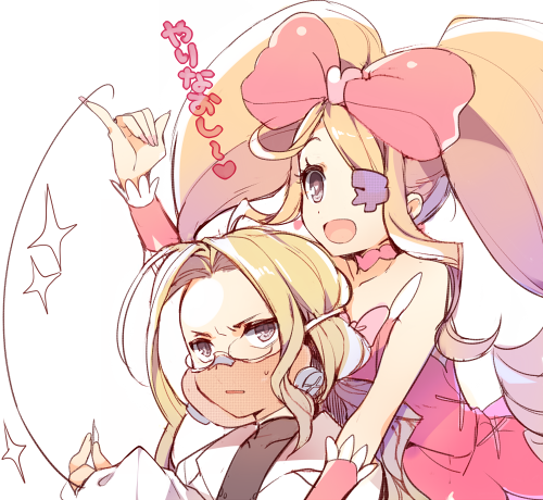 harime nui and iori shirou (kill la kill) drawn by chinako_(pixiv)