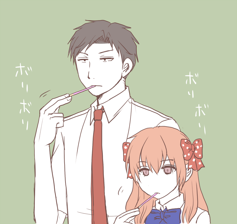 sakura chiyo and nozaki umetarou (gekkan shoujo nozaki-kun) drawn by kaneko_(mikenett)