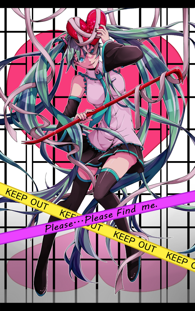 hatsune miku (vocaloid and 1 more) drawn by fuka_(hk_nemo)