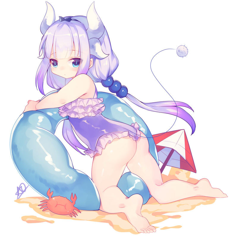 kanna kamui (kobayashi-san chi no maidragon) drawn by ao_jun