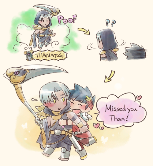 zagreus and thanatos (hades and 1 more) drawn by astraea_f