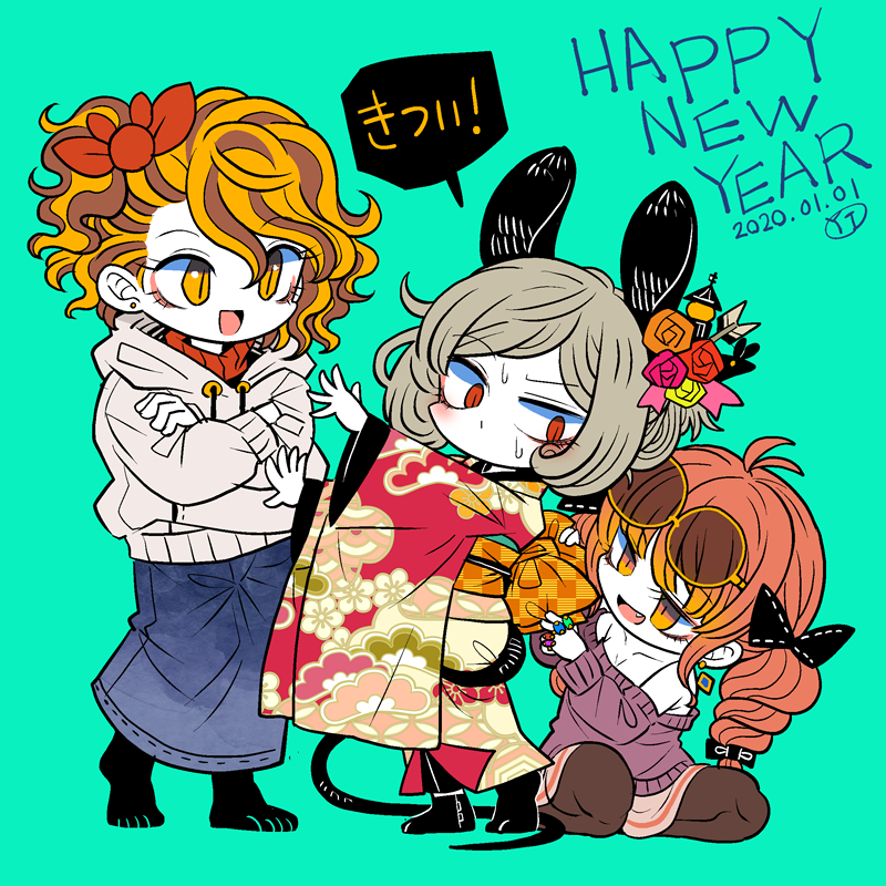 nazrin, toramaru shou, and yorigami jo'on (touhou) drawn by yt_(wai-tei)