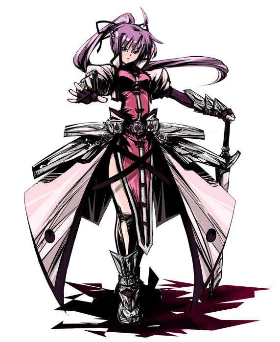 signum and laevatein (lyrical nanoha and 2 more) drawn by xunipo