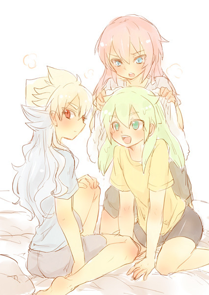 kirino ranmaru, hakuryuu, and fei rune (inazuma eleven and 2 more) drawn by tobi_(one)