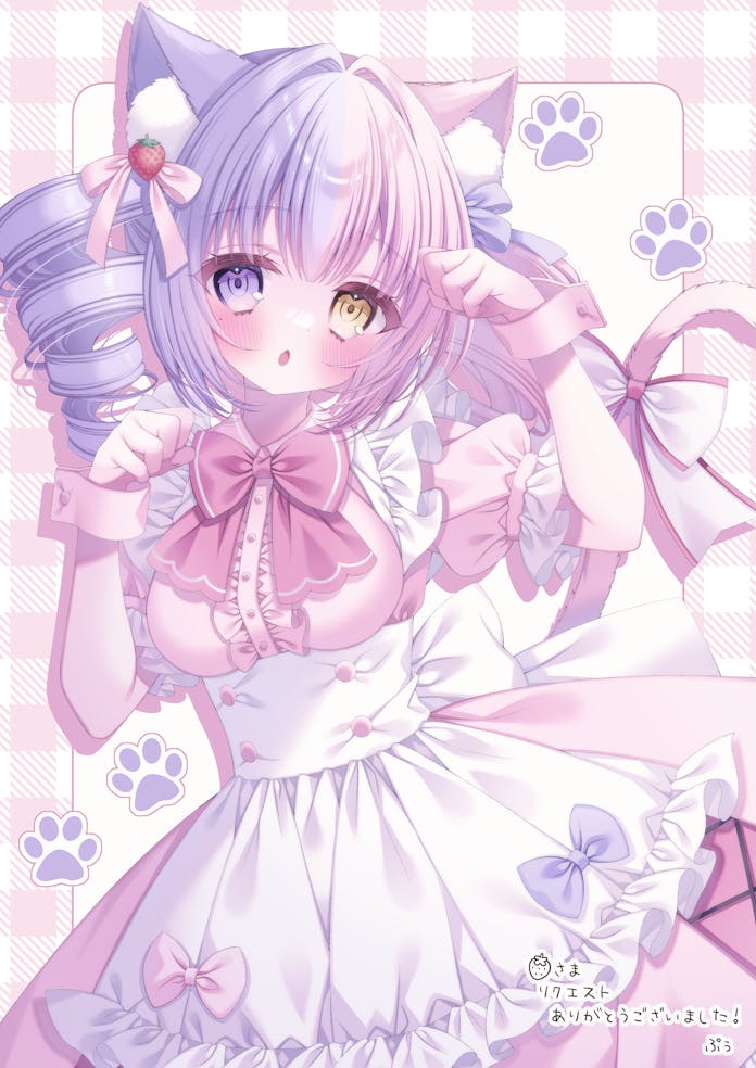 amami nyanko (indie virtual youtuber) drawn by puu_(kari---ume)