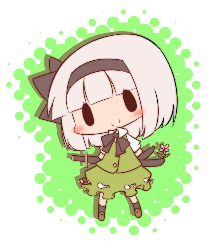 konpaku youmu (touhou) drawn by mori_no_kaeru
