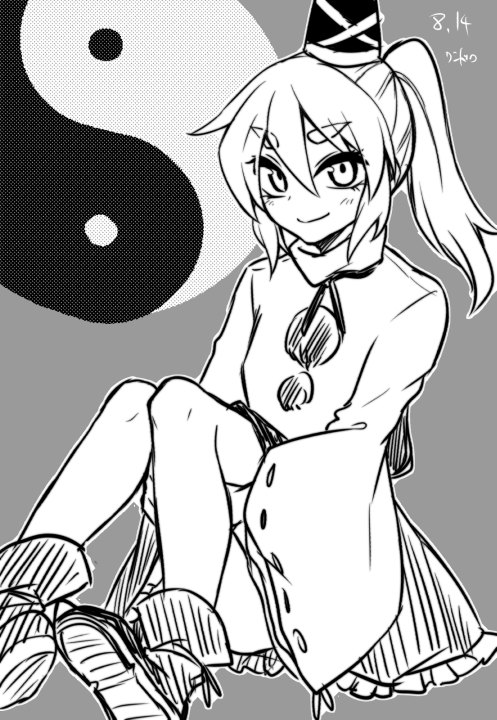 mononobe no futo (touhou) drawn by kaya_rio