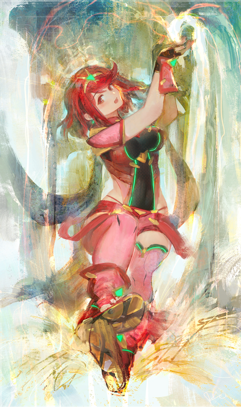 pyra (xenoblade chronicles and 1 more) drawn by daible