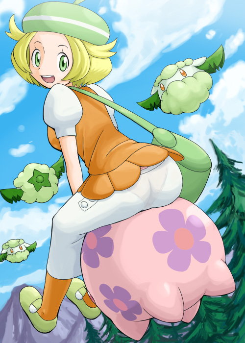 bianca, munna, and cottonee (pokemon and 1 more) drawn by pokemoa