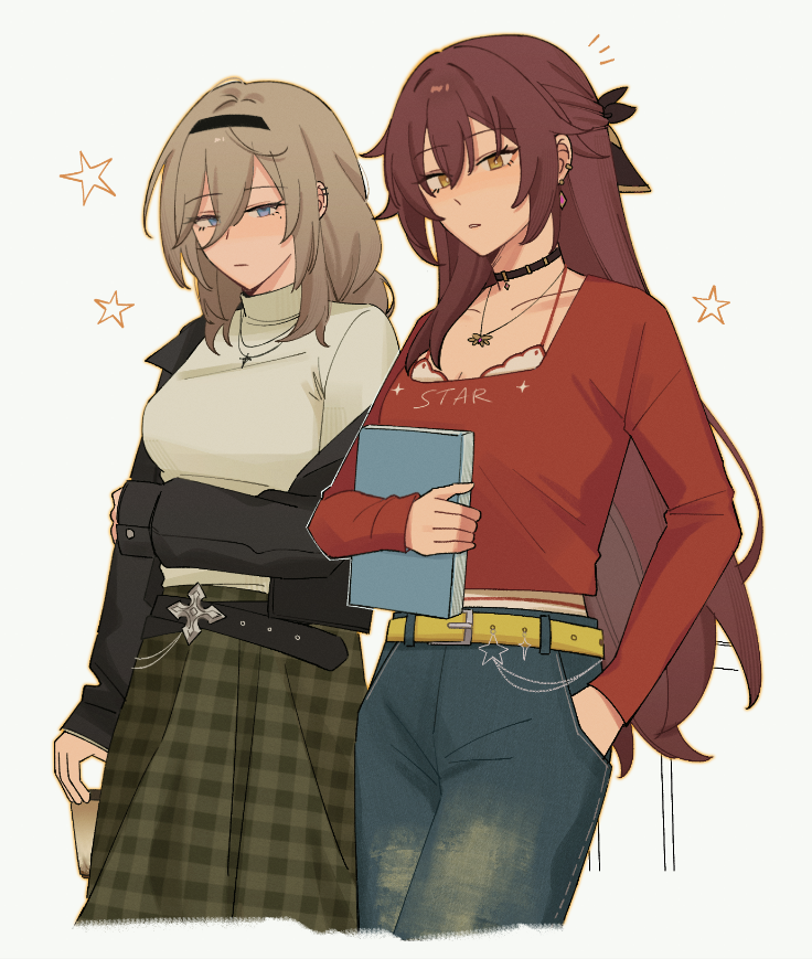 aponia and eden (honkai and 1 more) drawn by rena_(_rrena)