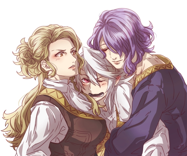 camilla, male corrin, and xander (fire emblem and 1 more) drawn by hotate_rayan