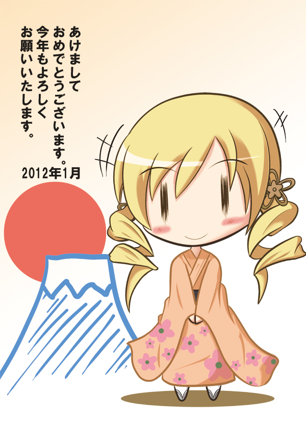 tomoe mami (mahou shoujo madoka magica) drawn by yasu_(checkit)