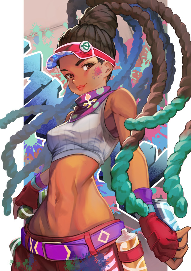 kimberly jackson (street fighter and 1 more) drawn by hinoru_saikusa