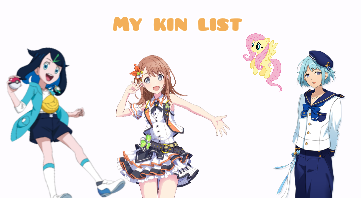 liko, hanasato minori, fluttershy, and shino hajime (pokemon and 5 more)