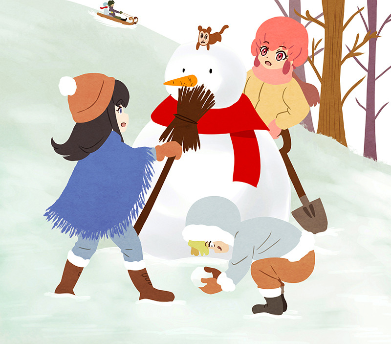 kiryuuin satsuki, jakuzure nonon, sanageyama uzu, inumuta houka, and iori shirou (kill la kill) drawn by h0saki