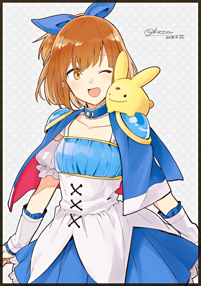 arle nadja and carbuncle (puyopuyo and 1 more) drawn by lirio_(nikori9)