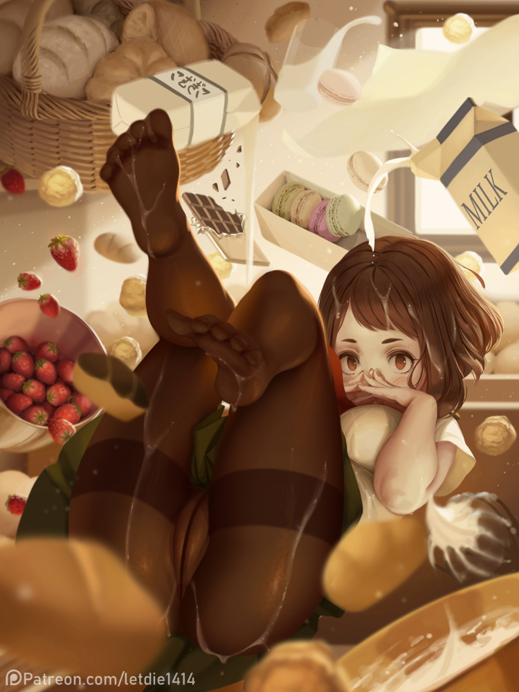 uraraka ochaco (boku no hero academia) drawn by letdie1414