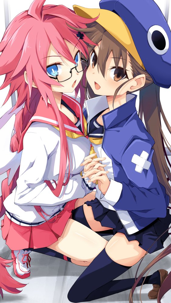 kazamatsuri fuuka and vulcanus (disgaea and 1 more) drawn by iwashi_dorobou_-r-