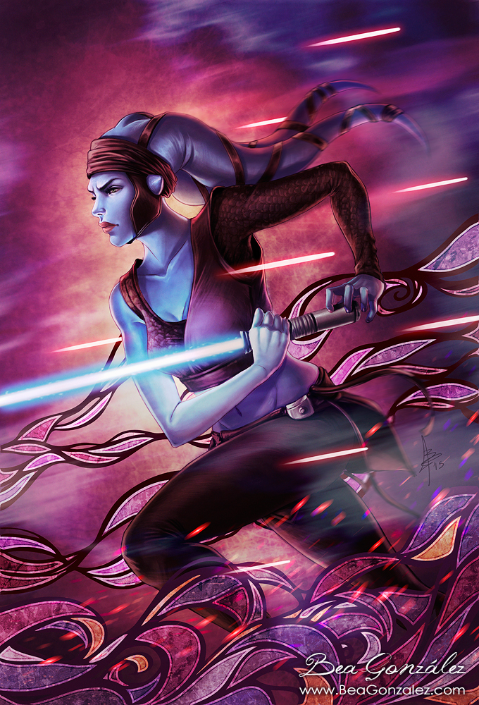 aayla secura (star wars) drawn by bea_gonzalez