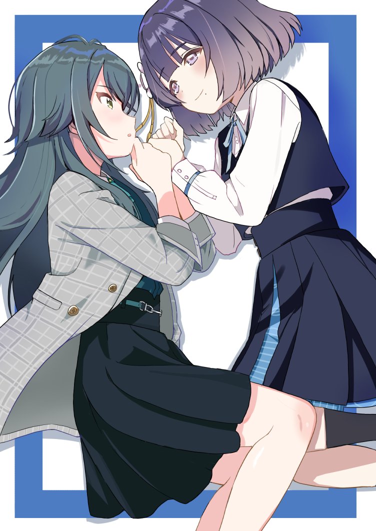 tsukimura temari and hataya misuzu (idolmaster and 1 more) drawn by battle_retto