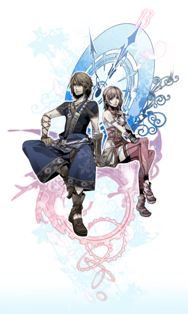 serah farron and noel kreiss (final fantasy and 2 more) drawn by aoi_(aoi68)