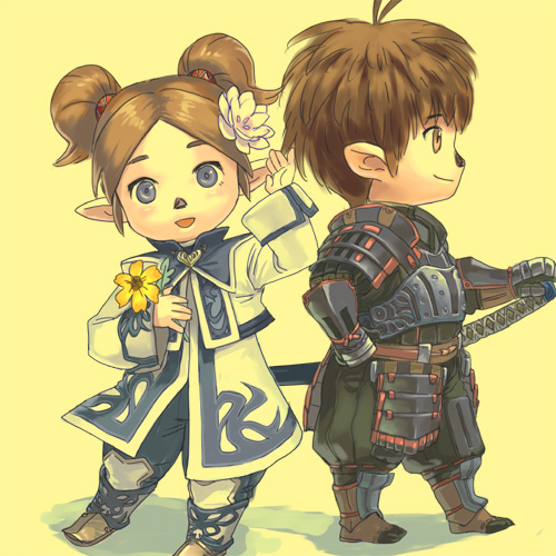 adventurer and samurai (final fantasy and 1 more)