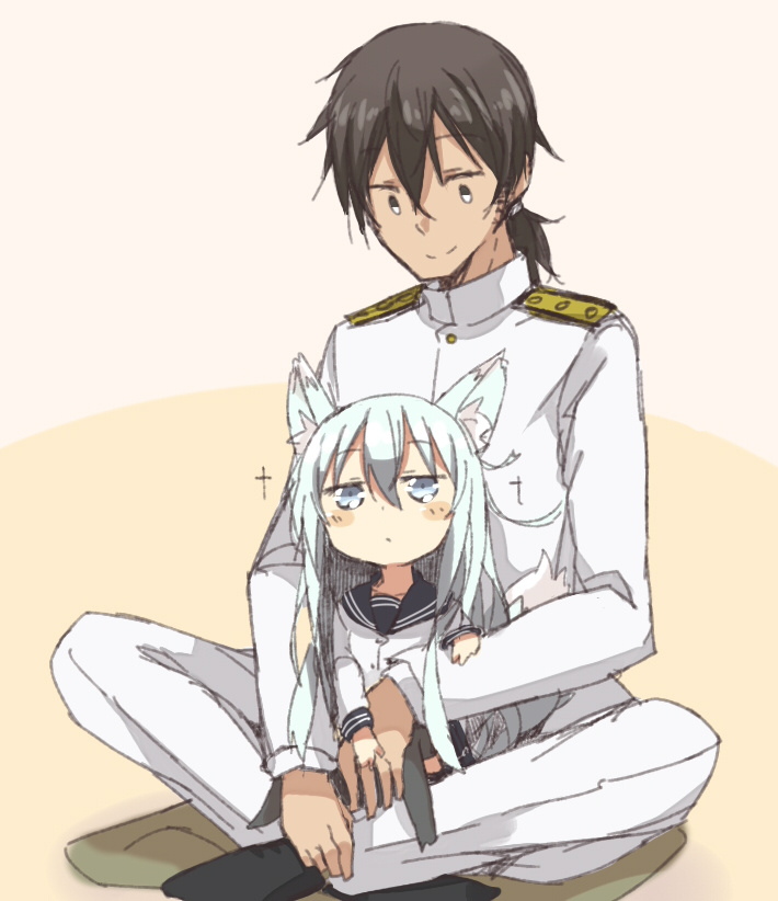 admiral, hibiki, and verniy (kantai collection) drawn by nonono_mino
