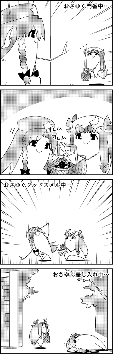 patchouli knowledge and hong meiling (touhou) drawn by tani_takeshi