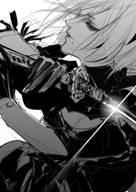 2b (nier and 1 more) drawn by kiyohara_hiro