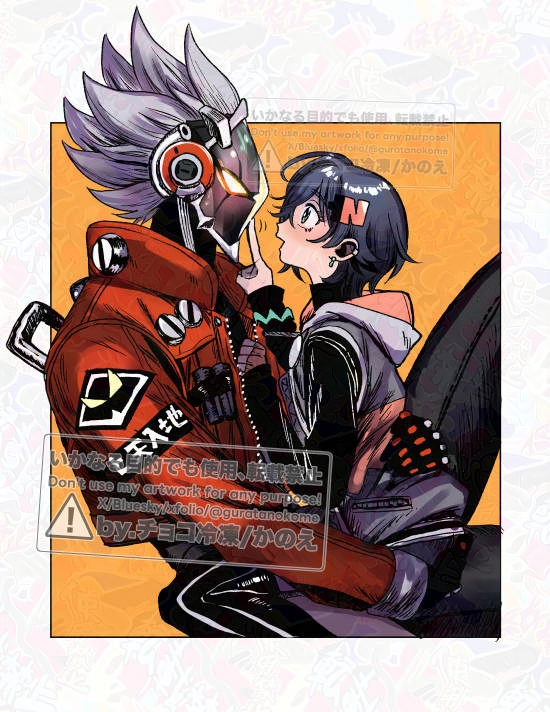 belle and billy kid (zenless zone zero) drawn by guratanokome