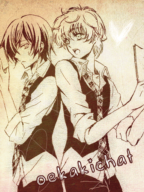 lelouch vi britannia and kururugi suzaku (code geass) drawn by siratama_anmitsu