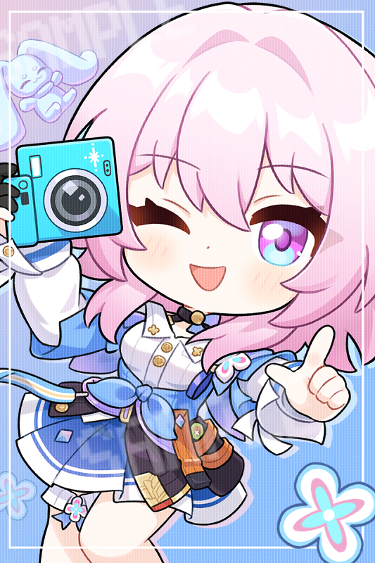 march 7th (honkai and 1 more) drawn by jiu_fanglianhua