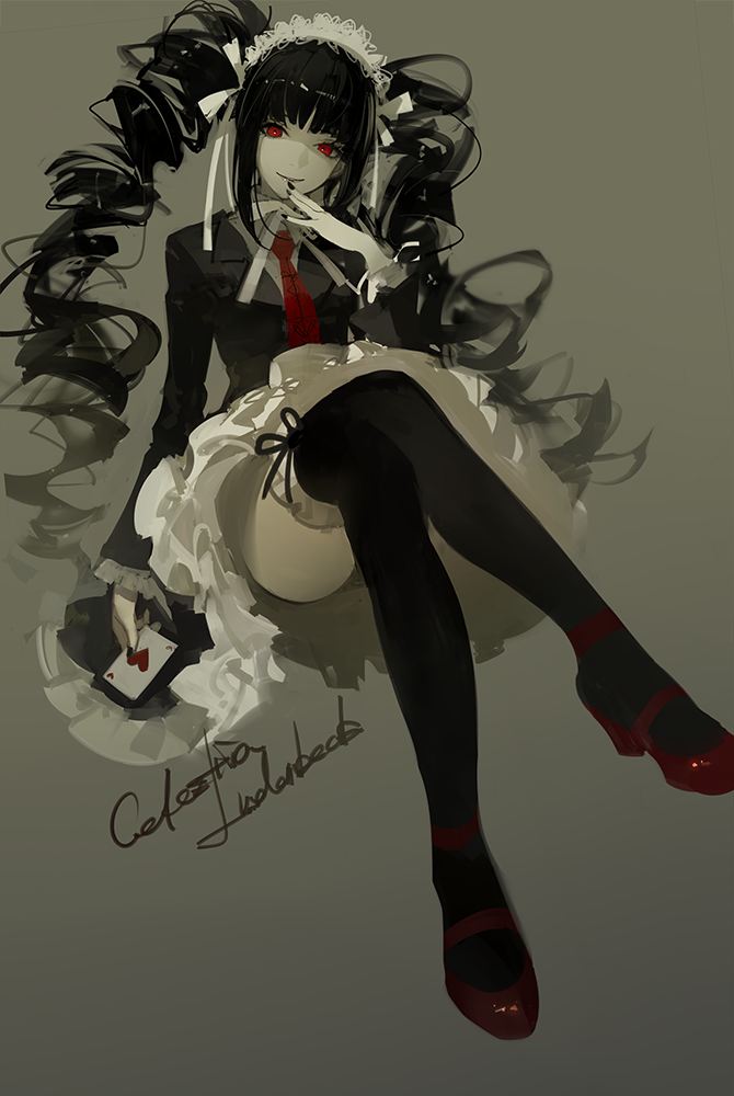 celestia ludenberg (danganronpa and 1 more) drawn by ask_(askzy)