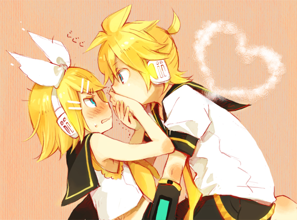 kagamine rin and kagamine len (vocaloid) drawn by yukkii