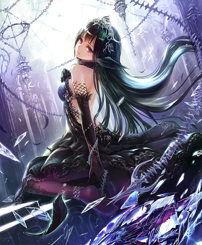 odile black swan (shingeki no bahamut and 1 more)