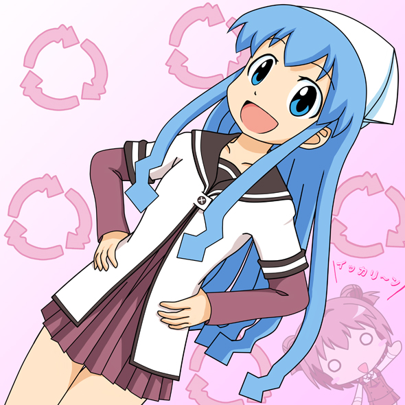 akaza akari and ikamusume (yuruyuri and 3 more) drawn by dp_nobi
