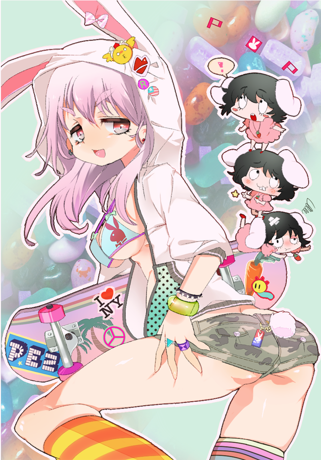 reisen udongein inaba and inaba tewi (touhou) drawn by tannkobuiwa