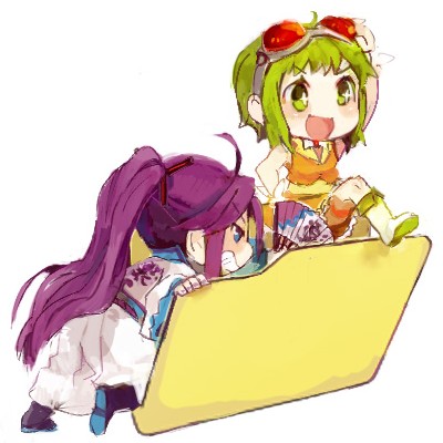 gumi and kamui gakupo (vocaloid) drawn by 8'108