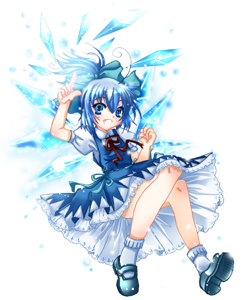 cirno (touhou) drawn by sakayaki_(burning_soul)