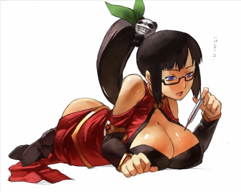 litchi faye ling and lao jiu (blazblue) drawn by takeda_kanryuusai