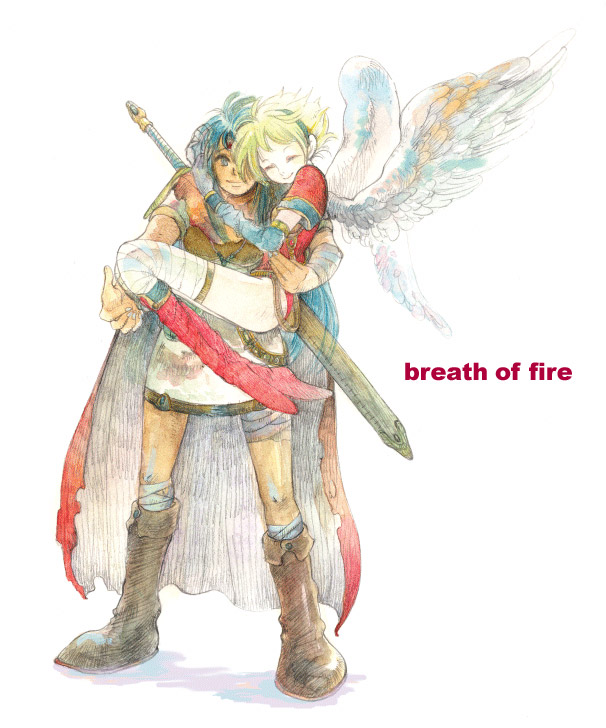 nina and ryu (breath of fire and 1 more)