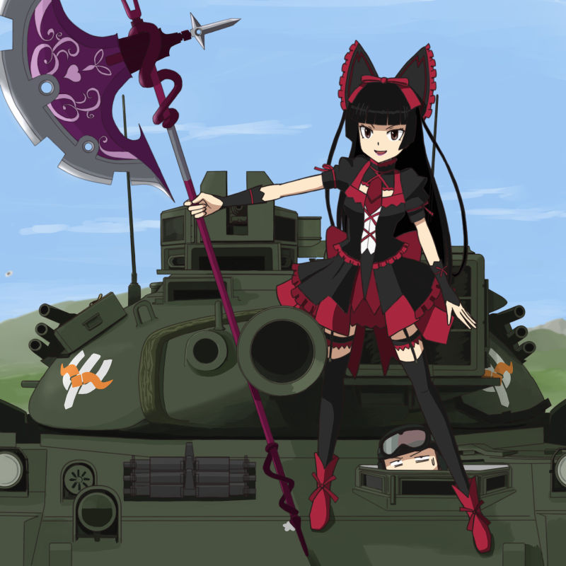 rory mercury (gate - jieitai ka no chi nite kaku tatakaeri) drawn by positronika