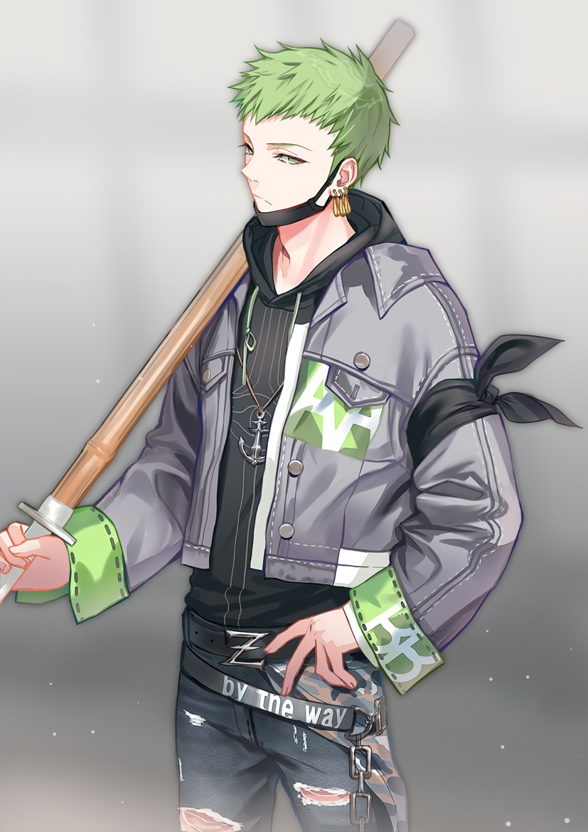 roronoa zoro (one piece and 1 more) drawn by lloule
