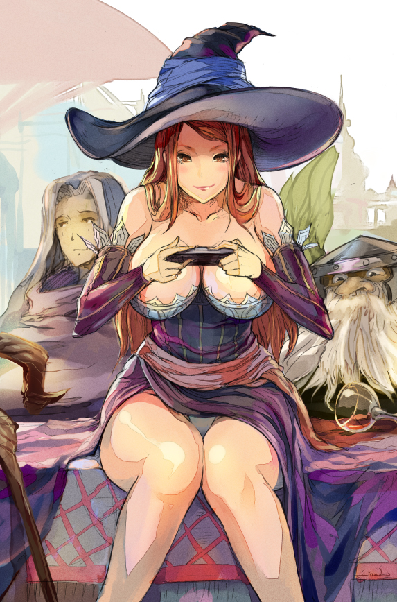 sorceress, dwarf, and wizard (dragon's crown) drawn by final