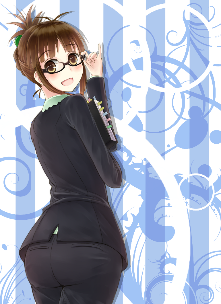 akizuki ritsuko (idolmaster and 1 more) drawn by kino_(kino_buro)