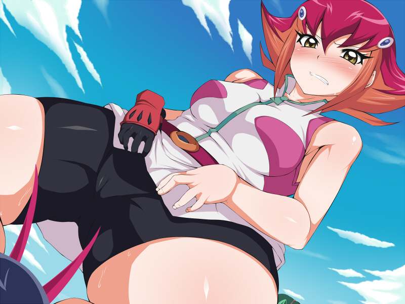 tsukumo yuma and kouzuki anna (yu-gi-oh! and 1 more) drawn by takkii_(zartheit)